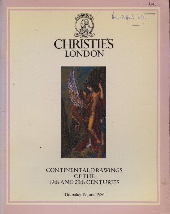 Christies 1986 Continental Drawings of the 19th & 20th Centuries