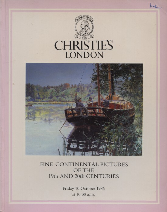 Christies 1986 Fine Continental Pictures, 19th & 20th Centuries