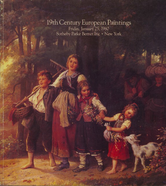 Sothebys January 1980 19th Century European Paintings