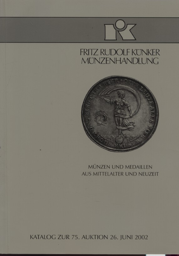 Kunker 2002 Coins and Medals, Middle Ages to Present