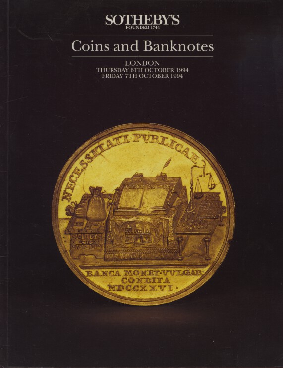 Sothebys 1994 Coins and Banknotes