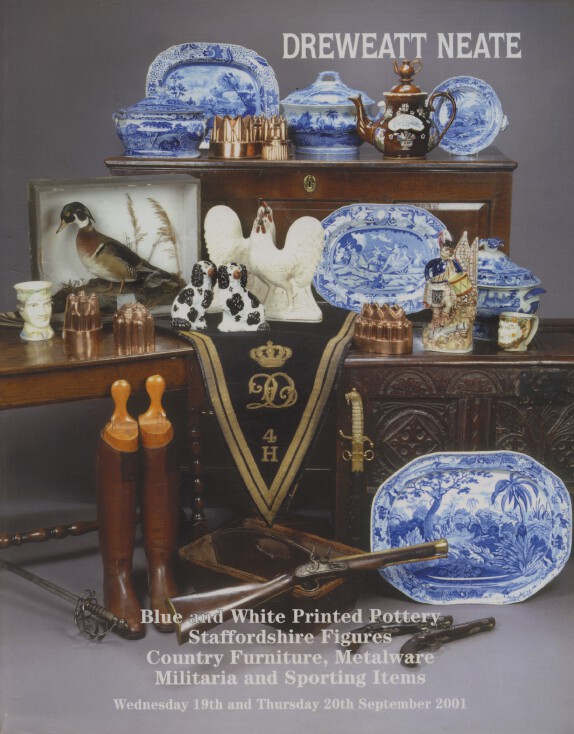 Dreweatt Neate 2001 Blue & White Pottery, Country Furniture etc.