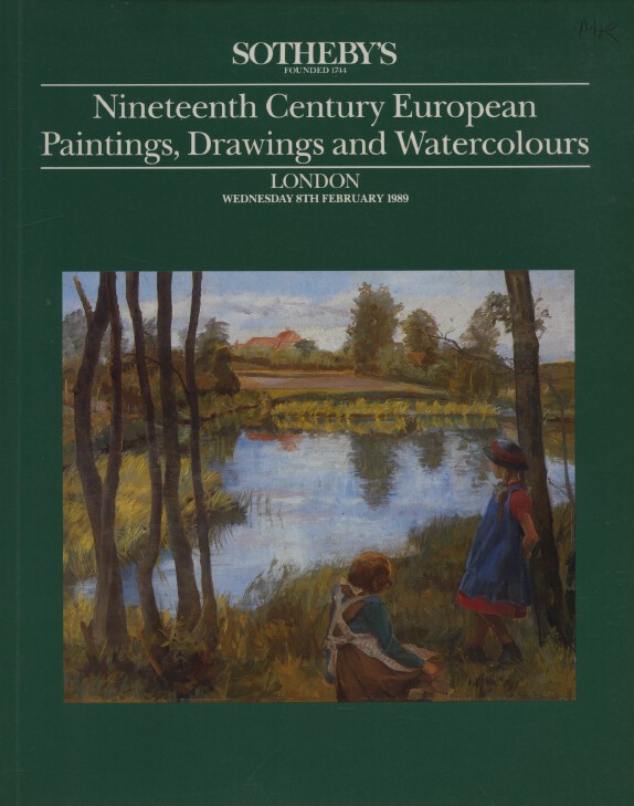Sothebys 1989 19th C. European Paintings, Drawings & Watercolour