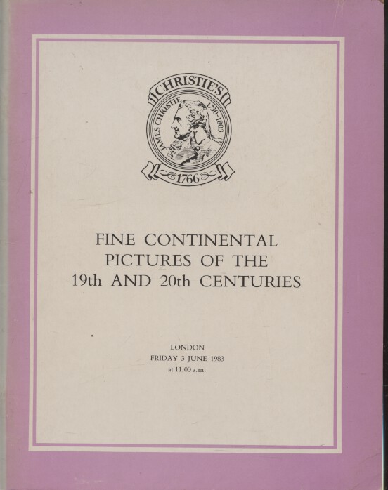 Christies 1983 19th & 20th C. Fine Continental Pictures