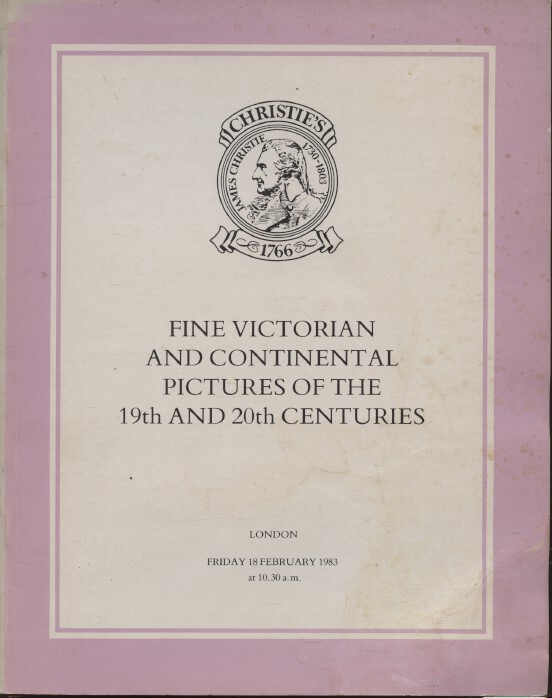 Christies 1983 19th & 20th C. Victorian & Continental Pictures - Click Image to Close