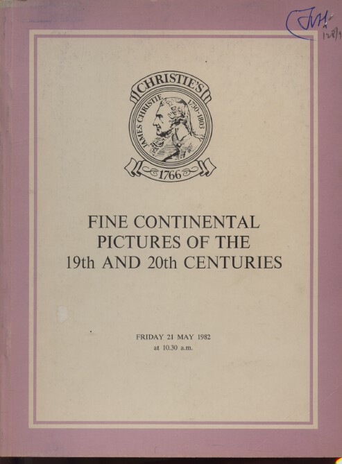 Christies May 1982 Fine Continental Pictures of the 19th & 20th C. - Click Image to Close