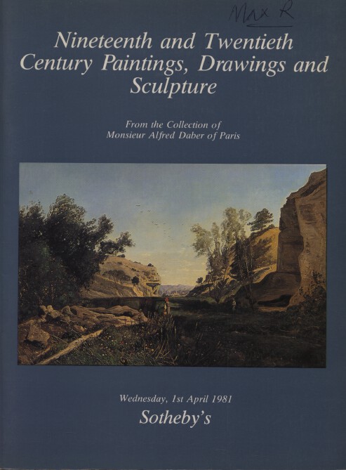 Sothebys April 1981 19th & 20th Century Paintings, Drawings, Sculpture
