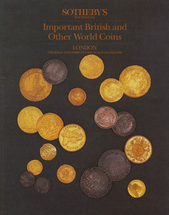 Sothebys February 1986 Important British & Other World Coins