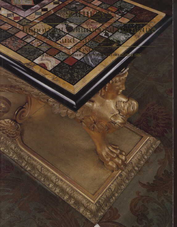 Sothebys 1989 Important Continental Furniture and Tapestries