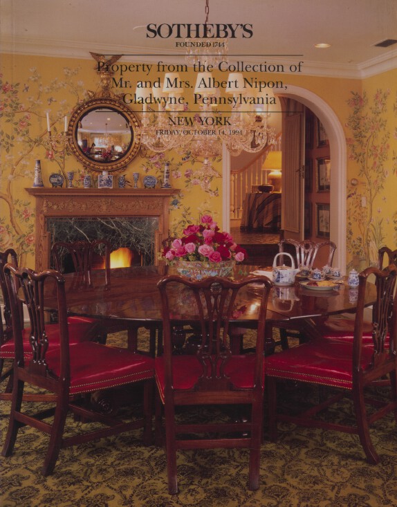 Sothebys 1994 Albert Nipon Collection Furniture & Decorations