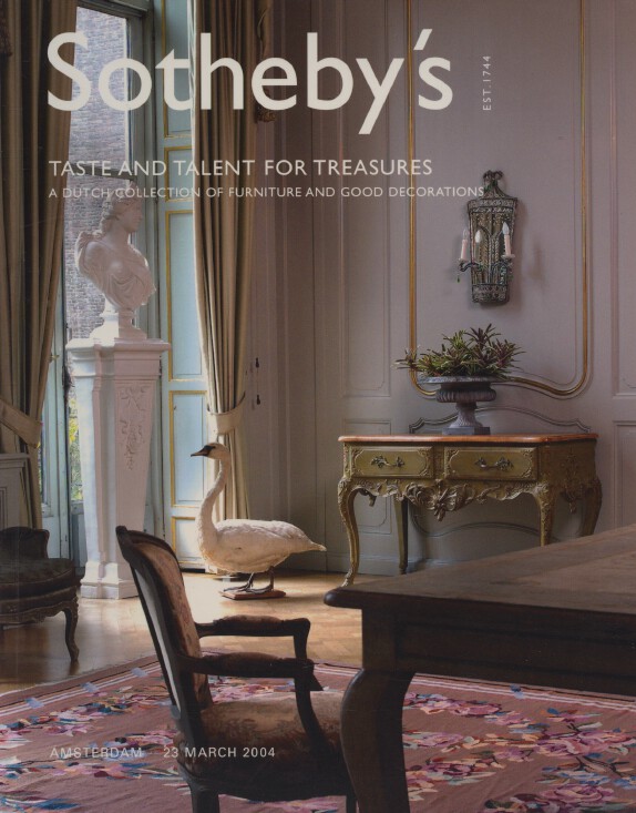 Sothebys 2004 Furniture & Good Decorations - A Dutch Collection