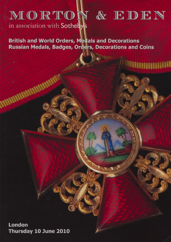 Morton & Eden June 2010 British, World, Russian Orders, Medals