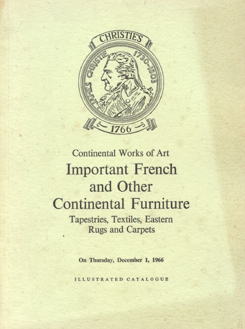 Christies December 1966 Important French & Continental Furniture