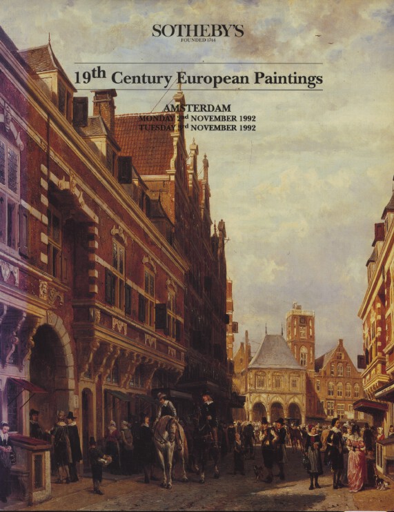 Sothebys November 1992 19th Century European Paintings