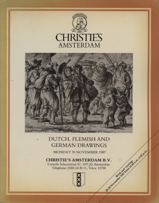 Christies November 1987 Dutch, Flemish & German Drawings