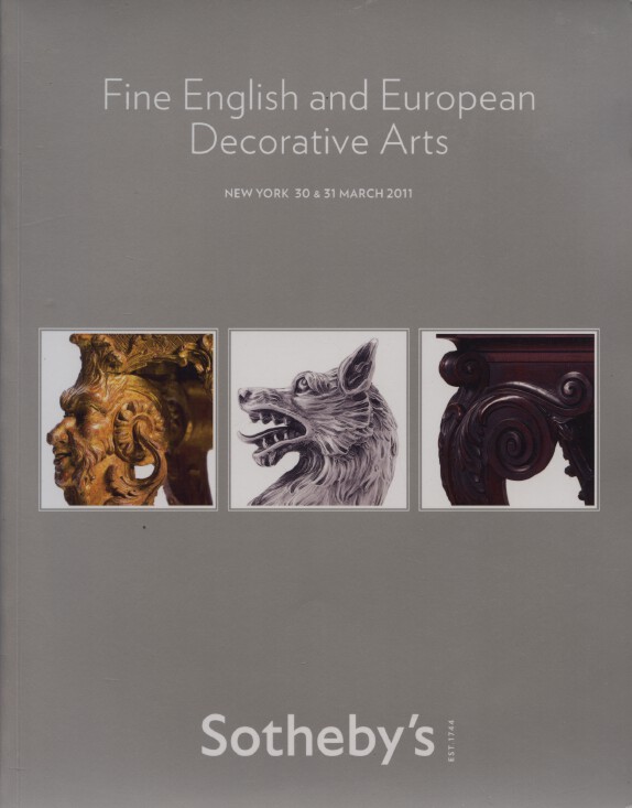 Sothebys 2011 Fine English and European Decorative Arts