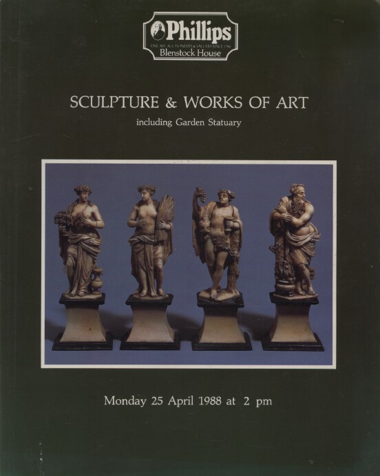 Phillips April 1988 Sculpture & Works of Art including Garden Statuary - Click Image to Close