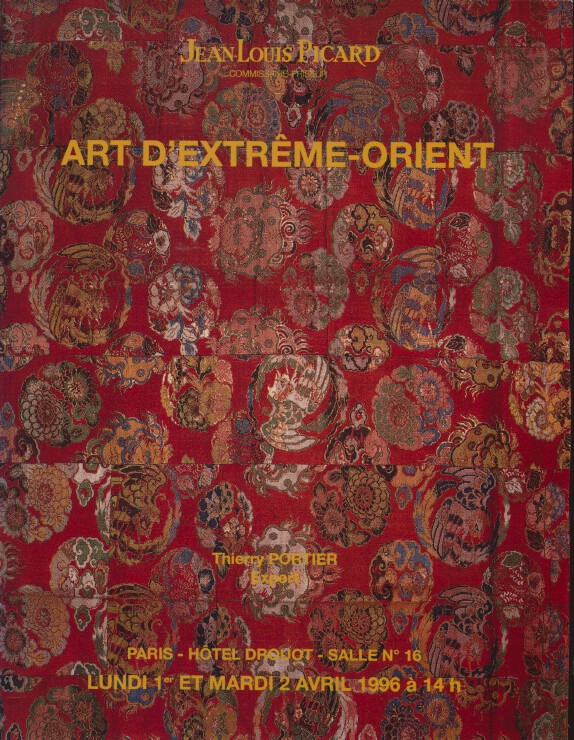 Picard April 1996 Oriental Art, Ceramics, Ivory, Netsuke, Japanese Arms etc.