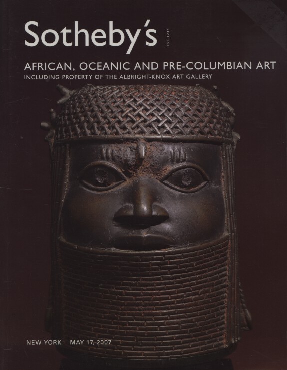 Sothebys May 2007 African, Oceanic, Pre-Columbian Art, Albright-Knox Art Gallery