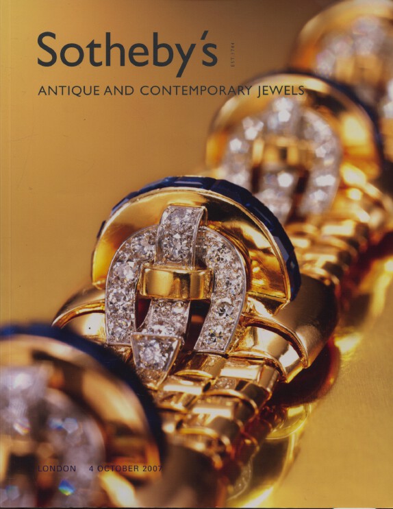 Sothebys October 2007 Antique and Contemporary Jewels