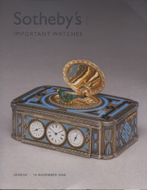 Sothebys November 2006 Important Watches