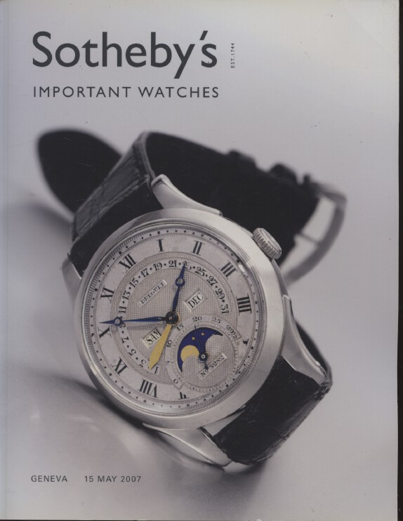Sothebys May 2007 Important Watches (Digital only)