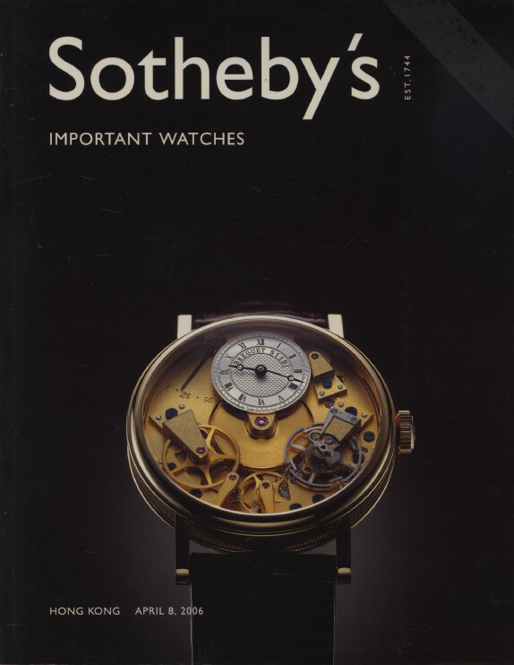 Sothebys April 2006 Important Watches