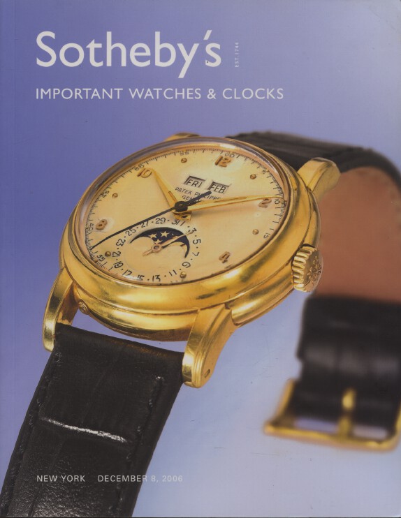 Sothebys December 2006 Important Watches & Clocks