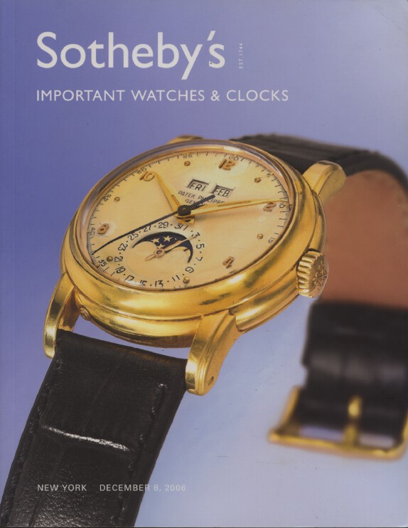 Sothebys December 2006 Important Watches & Clocks (Digital only)
