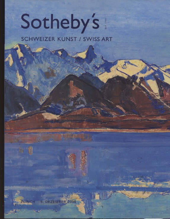 Sothebys December 2006 Swiss Art