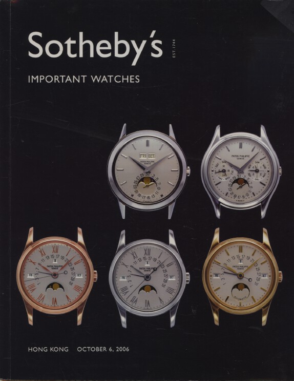 Sothebys October 2006 Important Watches