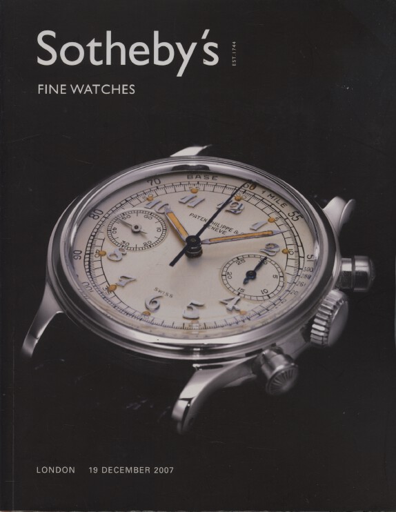 Sothebys December 2007 Fine Watches