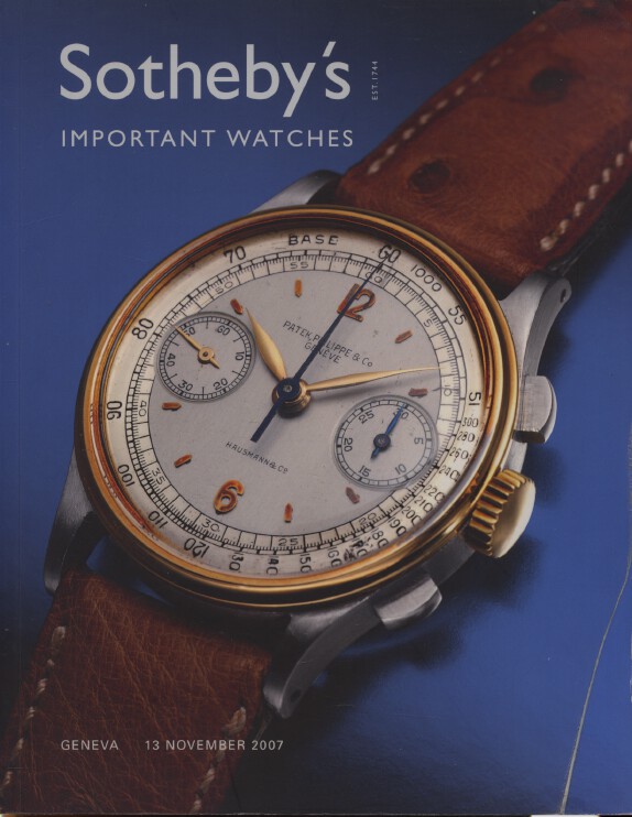 Sothebys November 2007 Important Watches