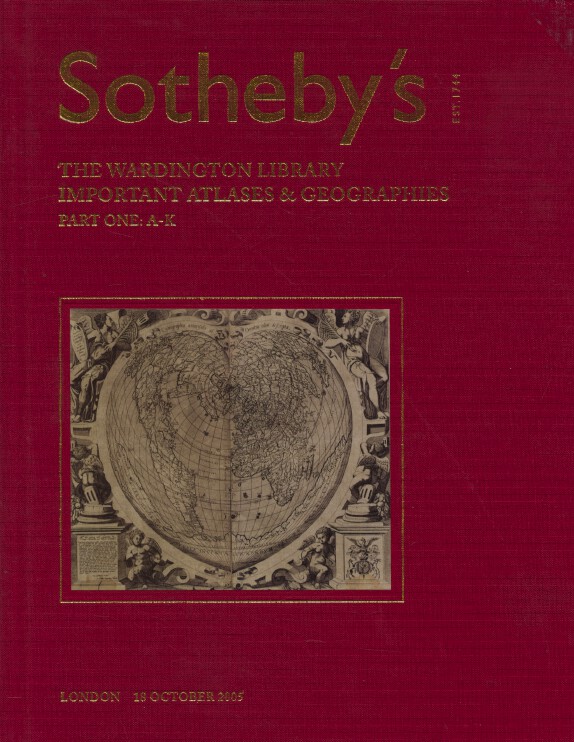 Sothebys Oct 2005/2006 Wardington Library Important Atlases & Geographies 2 Vols