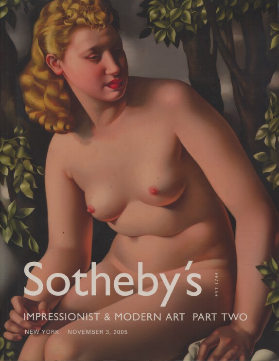 Sothebys November 2005 Impressionist & Modern Art Part Two