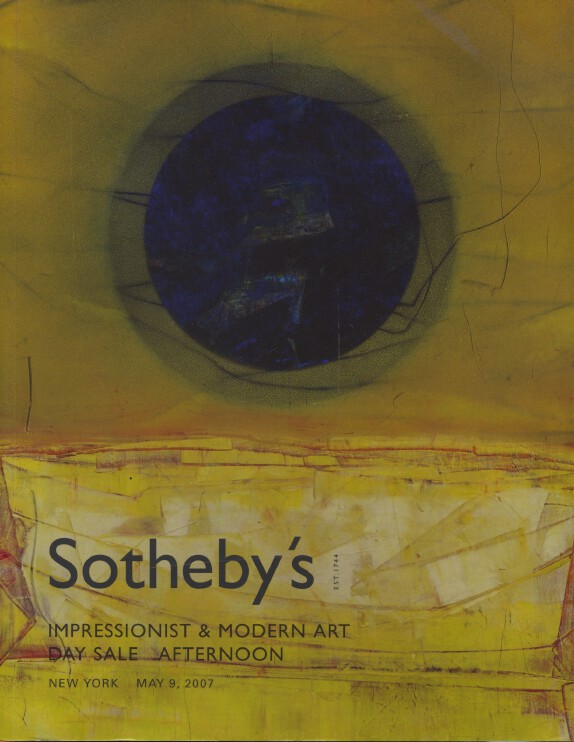 Sothebys May 2007 Impressionist & Modern Art - Day Sale Afternoon
