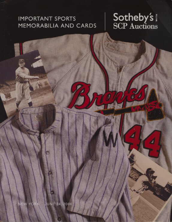 Sothebys June 2006 Important Sports Memorabilia and Cards