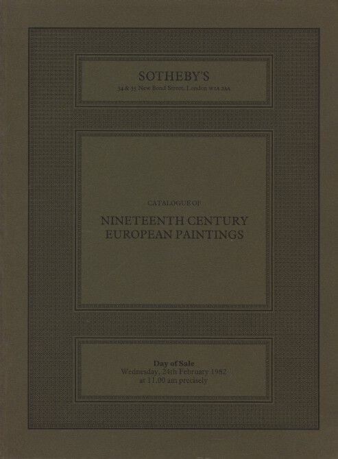 Sothebys 1982 Nineteenth Century European Paintings