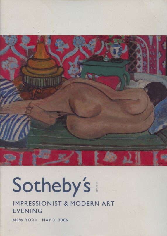 Sothebys May 2006 Impressionist & Modern Art - Evening