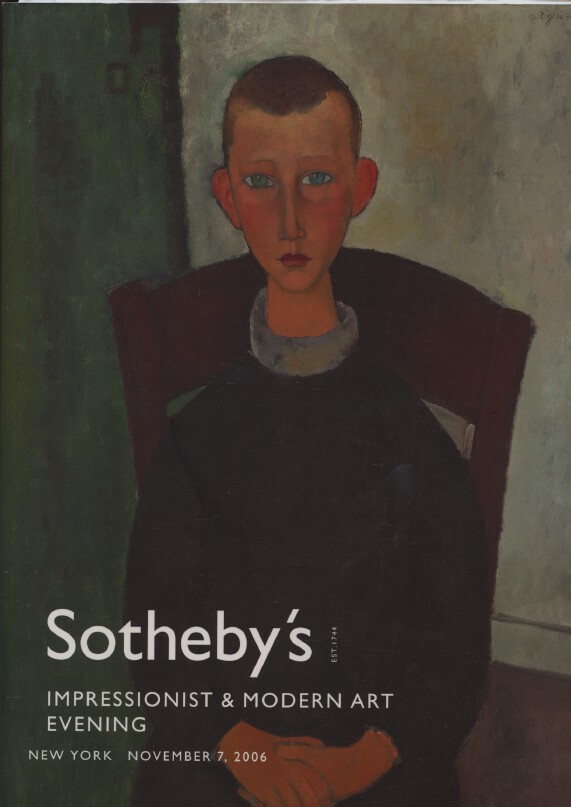 Sothebys November 2006 Impressionist & Modern Art - Evening