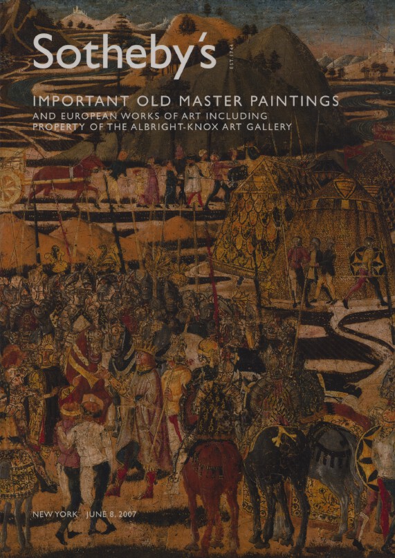 Sothebys June 2007 Important Old Master Paintings inc. Albright-Knox Art Gallery