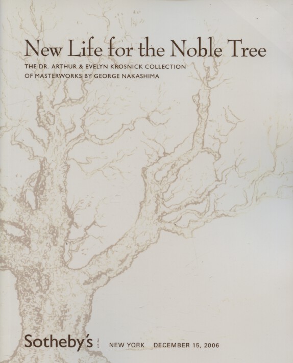 Sothebys December 2006 Krosnic Collection of Masterworks by George Nakashima