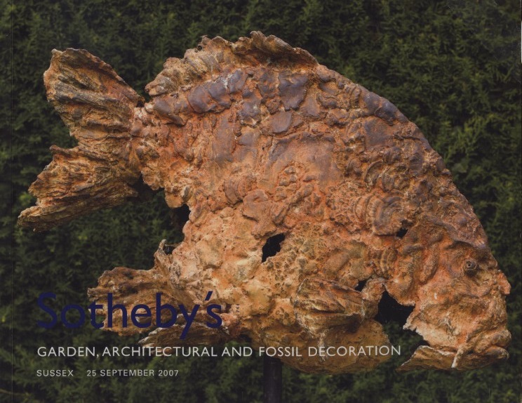 Sothebys September 2007 Garden, Architectural and Fossil Decoration - Click Image to Close