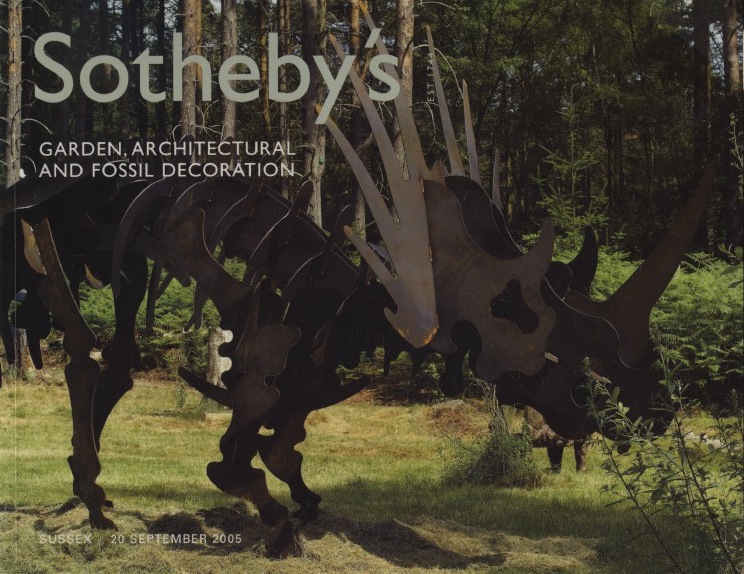 Sothebys September 2005 Garden, Architectural and Fossil Decoration - Click Image to Close