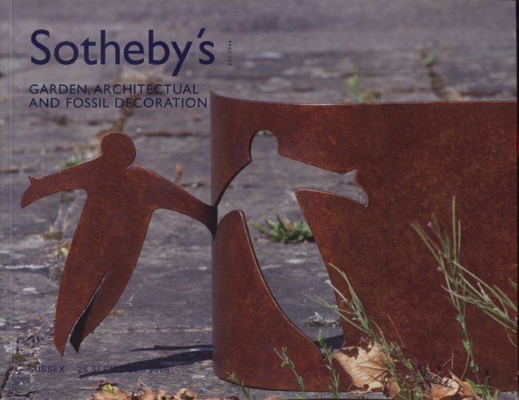 Sothebys September 2006 Garden, Architectural and Fossil Decoration - Click Image to Close