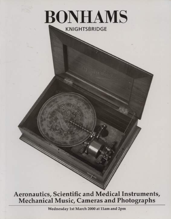 Bonhams March 2000 Aeronautics, Scientific & Medical Instruments, Cameras etc.