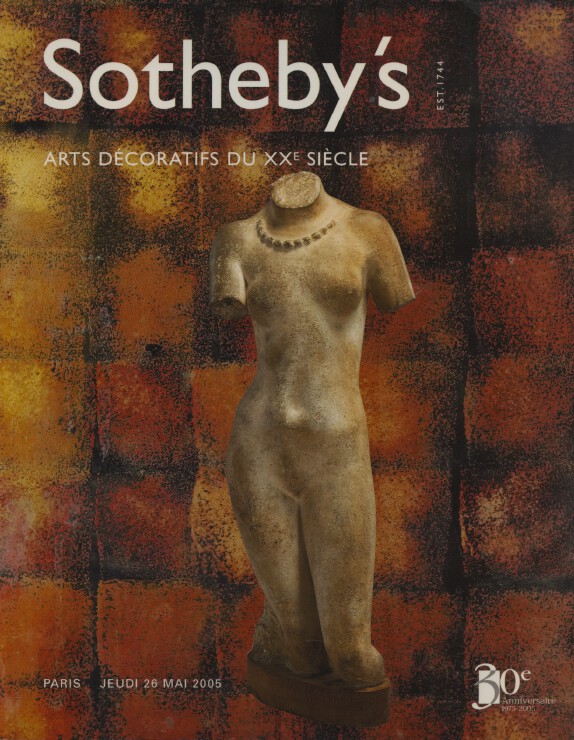 Sothebys May 2005 Art Déco - Click Image to Close