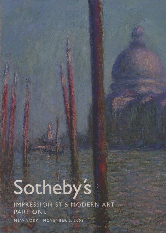 Sothebys November 2005 Impressionist & Modern Art Part One