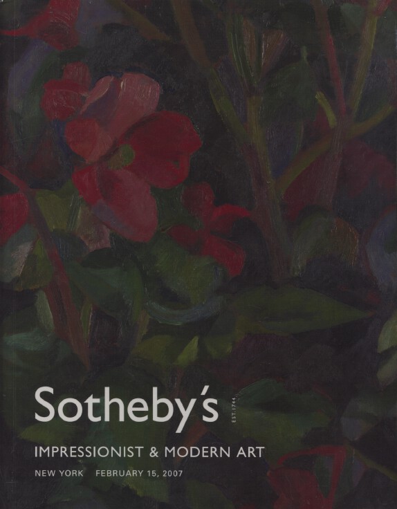Sothebys February 2007 Impressionist & Modern Art