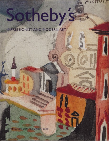 Sothebys March 2005 Impressionist & Modern Art